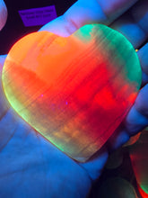 Load image into Gallery viewer, Rainbow Onyx Glow Heart Large