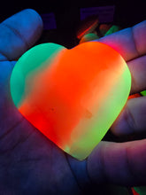Load image into Gallery viewer, Rainbow Onyx Glow Heart Large