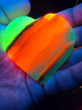 Load image into Gallery viewer, Rainbow Onyx Glow Heart Large