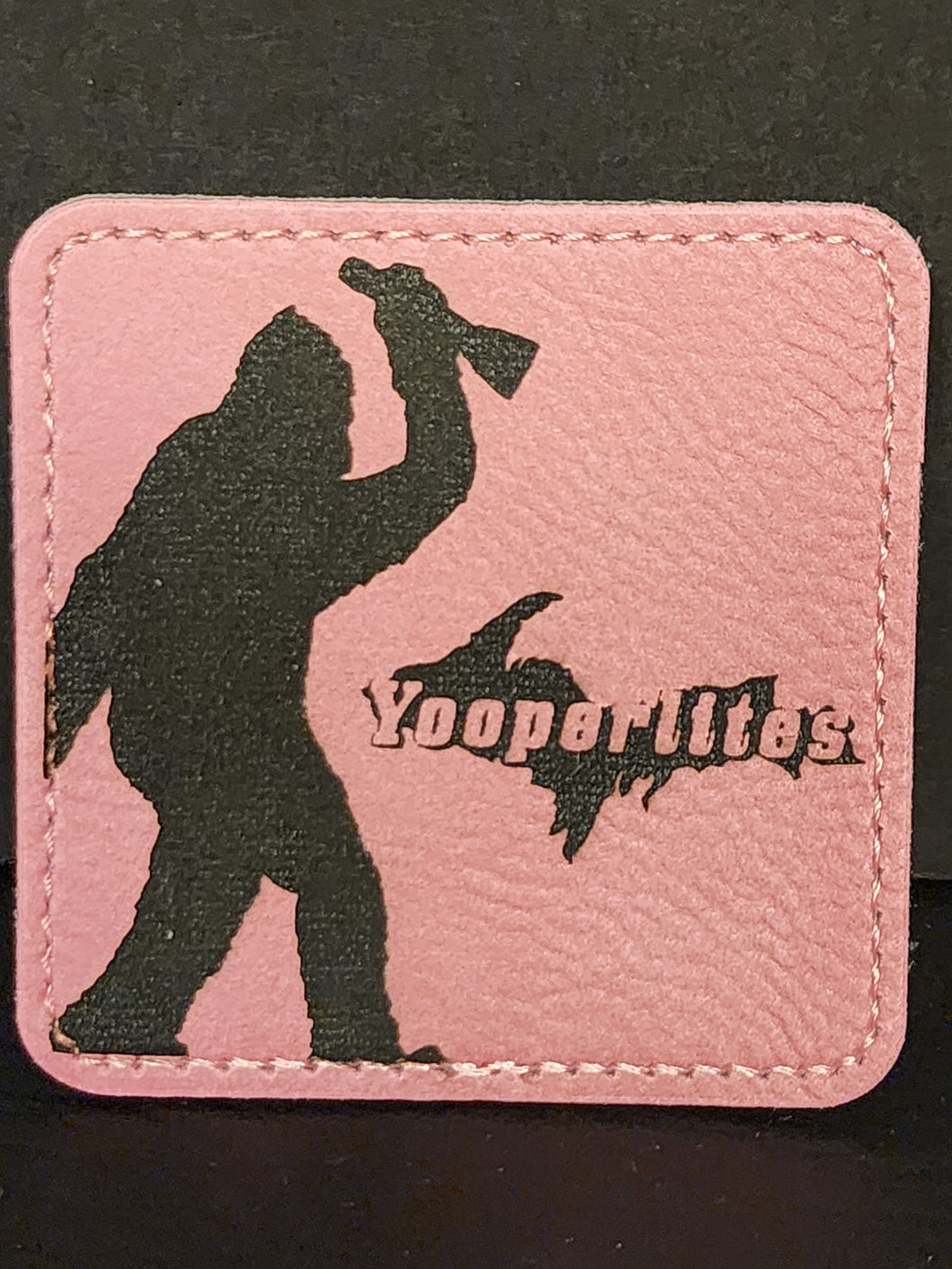 Yooperlites Pink Sasquatch Iron On Patch