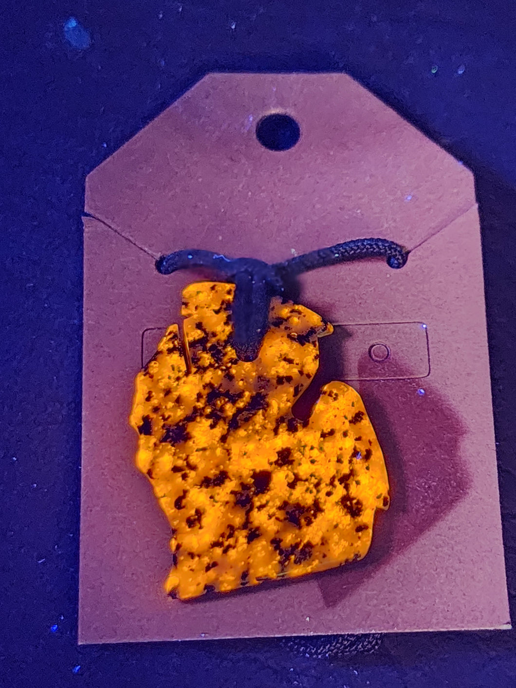 Yooperlites Michigan shaped necklace