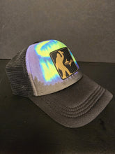 Load image into Gallery viewer, Yooperlites Custom Aurora Sasquatch Trucker Hat