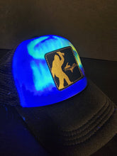Load image into Gallery viewer, Yooperlites Custom Aurora Sasquatch Trucker Hat