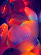 Load image into Gallery viewer, Rainbow Onyx Glow Heart Small