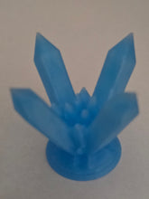 Load image into Gallery viewer, 4 Crystal Blue Glow Sphere and rock holder