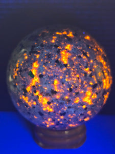 Yooperlites Sphere by Erik Rintamaki 2.57 inch 13.9ounces