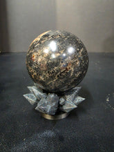 Load image into Gallery viewer, "TIGER FIRE" Yooperlites Sphere by Erik Rintamaki