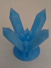 Load image into Gallery viewer, 4 Crystal Blue Glow Sphere and rock holder