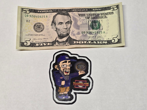 Holographic Erik Yooperlites Sticker 3x2.5