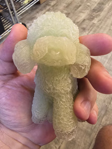 5 inch Glow in the Dark Poodle Dog
