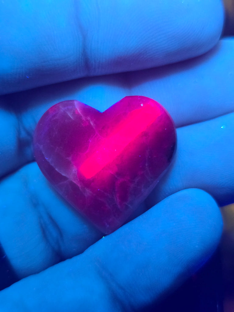 Small Rby in Cordorite Heart