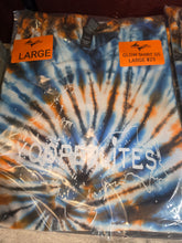 Load image into Gallery viewer, Yooperlites tye dye Glow in the dark logo short sleeve t shirt