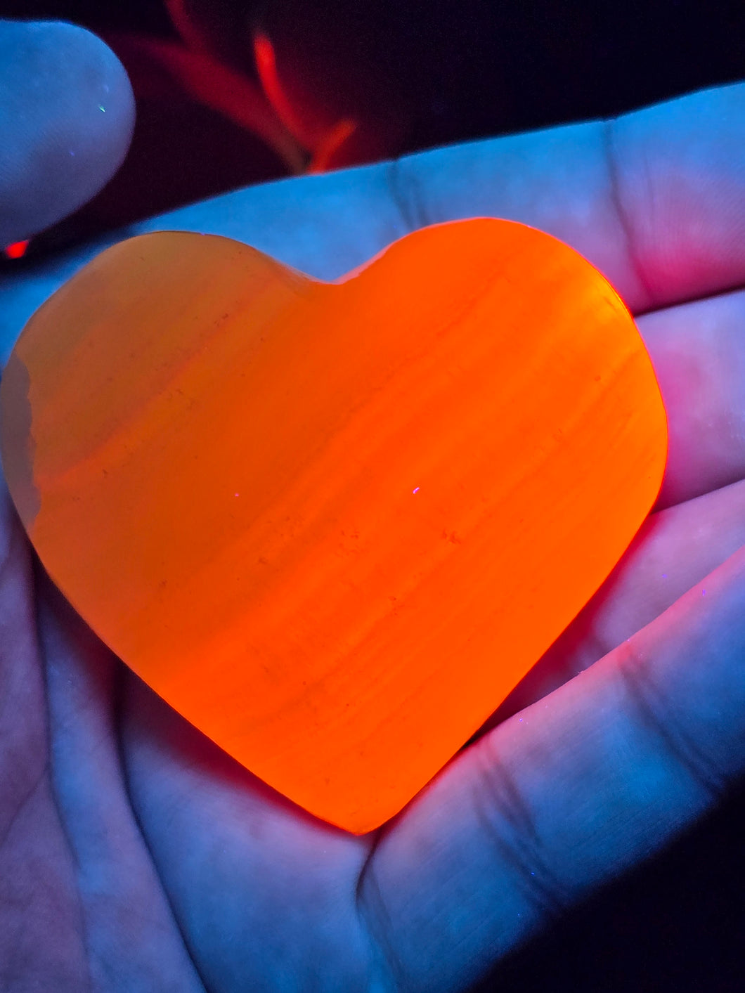 Rainbow Onyx Glow Heart Small