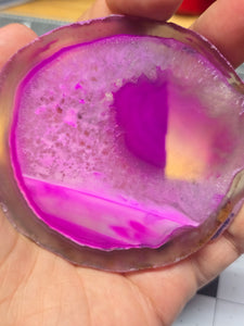 Dyed Brazilian Agate slice