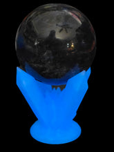 Load image into Gallery viewer, 4 Crystal Blue Glow Sphere and rock holder