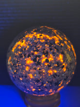 Load image into Gallery viewer, Yooperlites Sphere by Erik Rintamaki 2.57 inch 13.9ounces