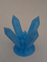Load image into Gallery viewer, 4 Crystal Blue Glow Sphere and rock holder