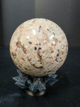 Load image into Gallery viewer, "STARRY NIGHT SYENITE"Yooperlites sphere by Erik Rintamaki