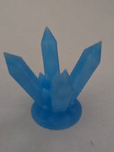 Load image into Gallery viewer, 4 Crystal Blue Glow Sphere and rock holder