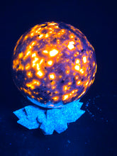 Load image into Gallery viewer, "STARRY NIGHT SYENITE"Yooperlites sphere by Erik Rintamaki