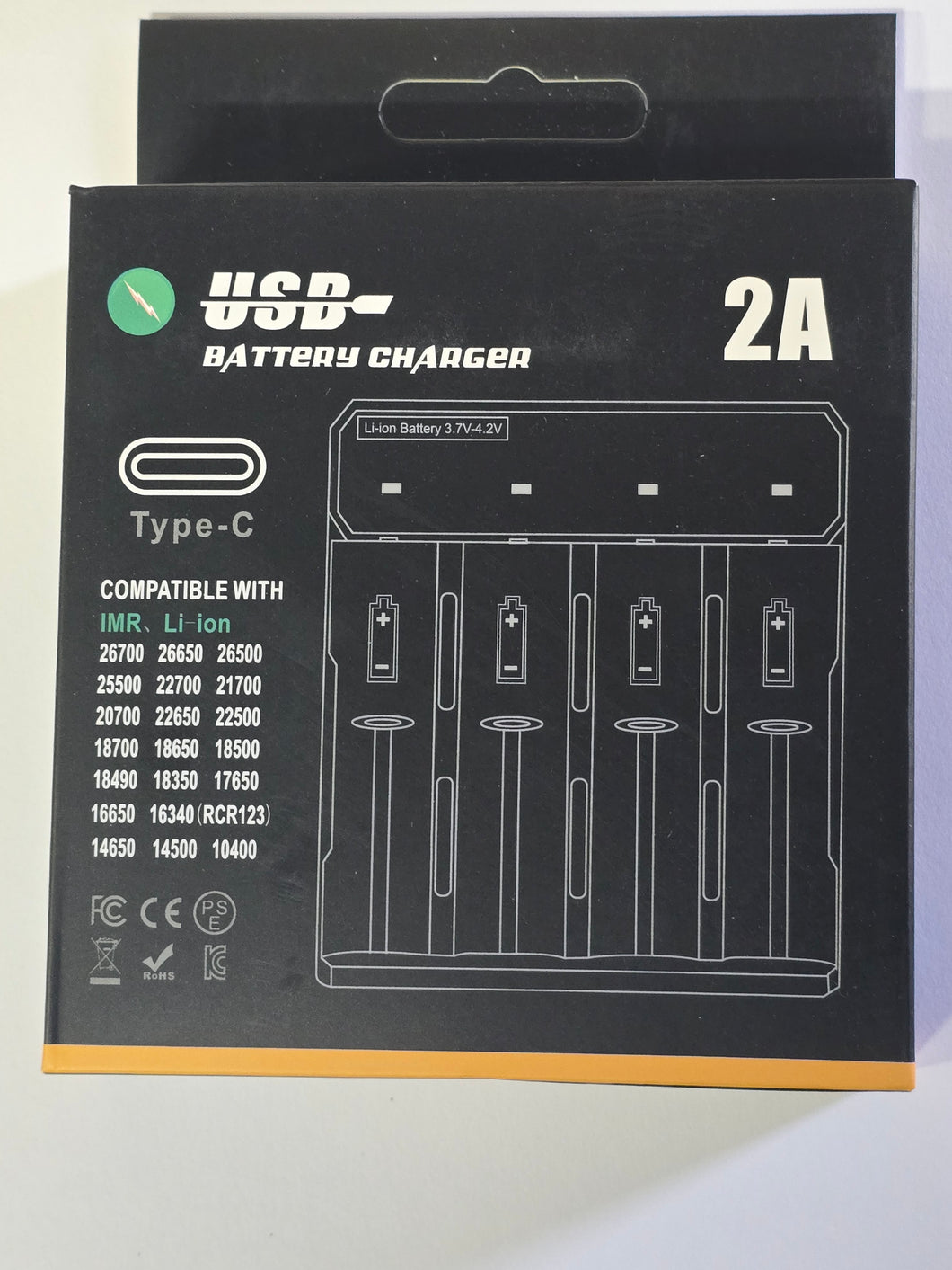 4 slot USBC Charger for all Yooperlites Rechargeable batteries