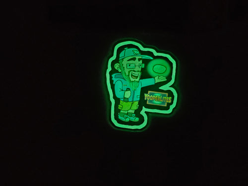 Yooperlites Erik Glow in the Dark 3x2.5 sticker