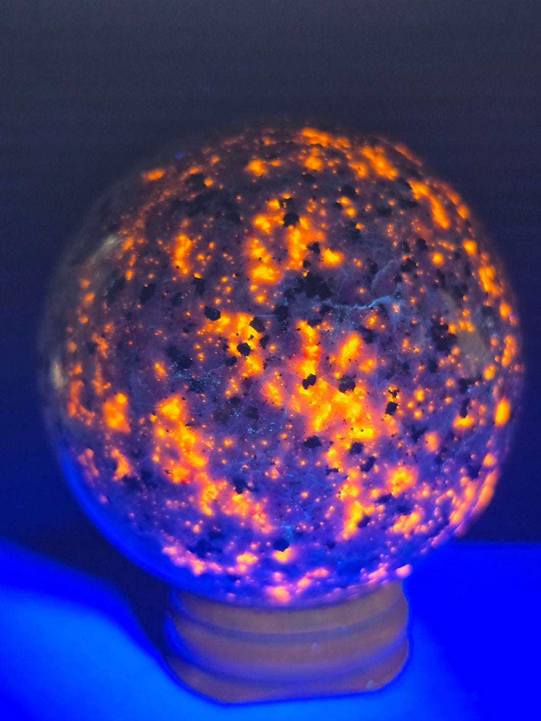 Yooperlites Sphere by Erik Rintamaki 2.57 inch 13.9ounces