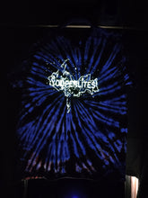 Load image into Gallery viewer, Yooperlites tye dye Glow in the dark logo short sleeve t shirt