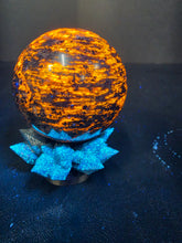 Load image into Gallery viewer, "TIGER FIRE" Yooperlites Sphere by Erik Rintamaki