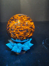 Load image into Gallery viewer, "TIGER FIRE" Yooperlites Sphere by Erik Rintamaki