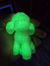 Load image into Gallery viewer, 5 inch Glow in the Dark Poodle Dog