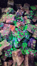 Load image into Gallery viewer, Willemite and Calcite Fluorescent chunk piece