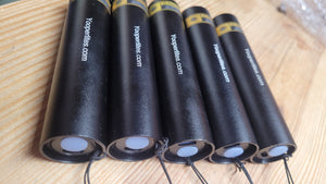 5-pack of Yooperlites Mini 3 watt 365nm UV flashlights USBC