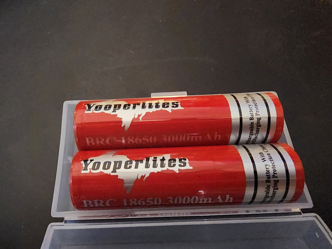Yooperlites Brand 18650 battery Pair